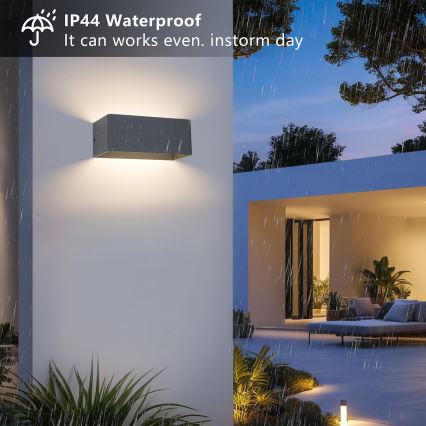 Brilagi - Applique murale extérieure LED DONNANI LED/7W/230V 20 cm anthracite IP44