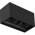 Brilagi - Applique murale extérieure LED DOUBLE CUBE LED/12W/230V noire IP65