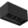 Brilagi - Applique murale extérieure LED DOUBLE CUBE LED/12W/230V noire IP65