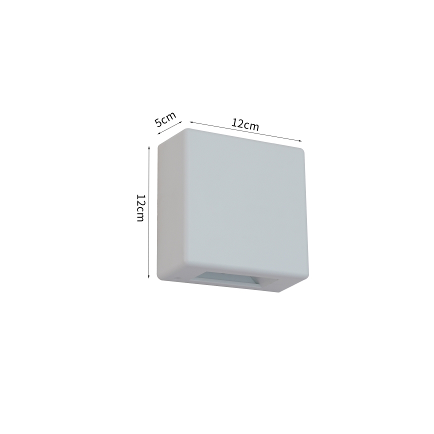 Brilagi - Applique murale extérieure LED DOUBLERAY LED/6W/230V blanche IP54