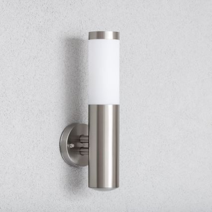 BRILAGI - Applique murale LED d'extérieur ELIA 1xE27/7W/230V 4000K IP44 chrome mat