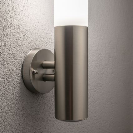 BRILAGI - Applique murale LED d'extérieur ELIA 1xE27/7W/230V 4000K IP44 chrome mat