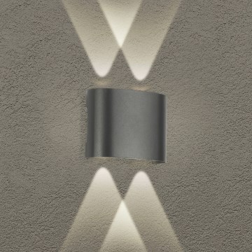 Brilagi - Applique murale extérieure LED FLAREBOX LED/4W/230V anthracite IP65