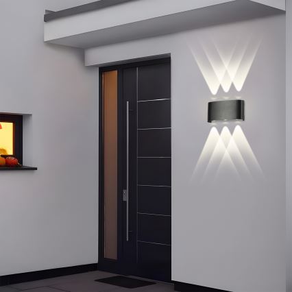 Brilagi - Applique murale extérieure LED FLAREBOX LED/6W/230V noir IP65