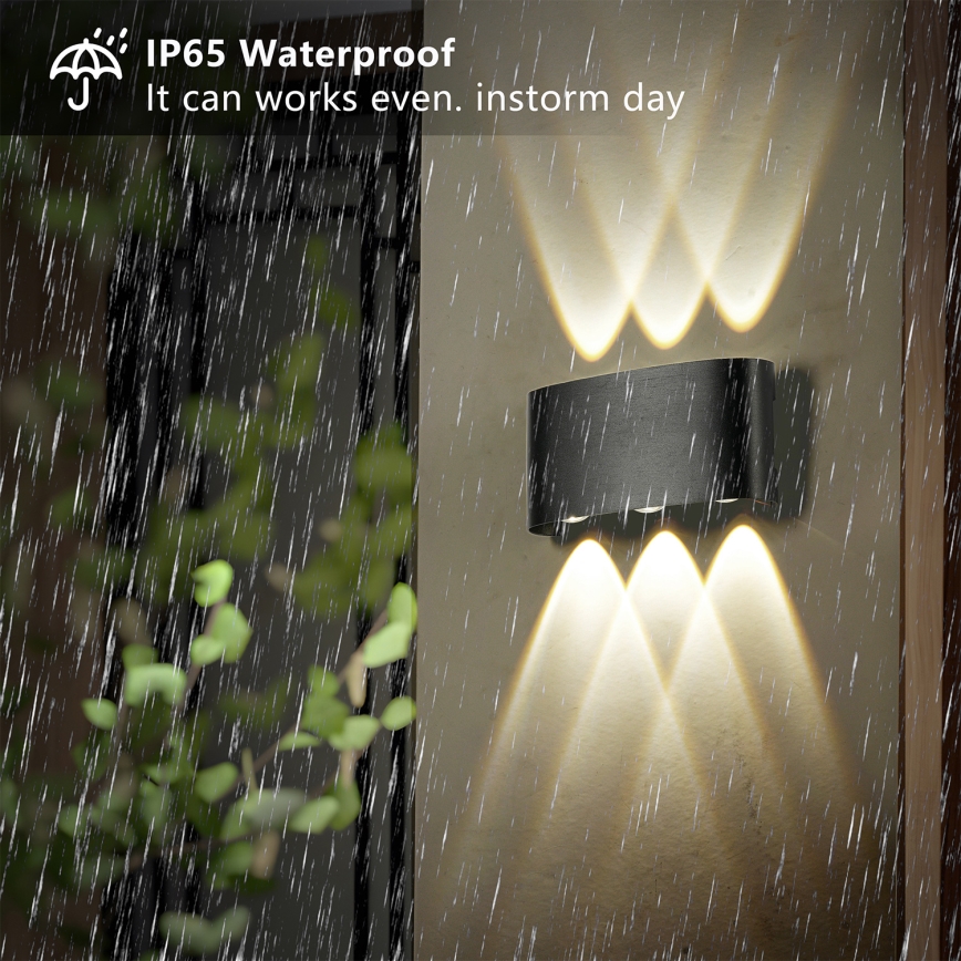 Brilagi - Applique murale extérieure LED FLAREBOX LED/6W/230V noir IP65