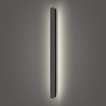 Brilagi - Applique murale extérieure LED LINEAR LED/22W/230V 4000K IP65 100 cm noire CRI 90