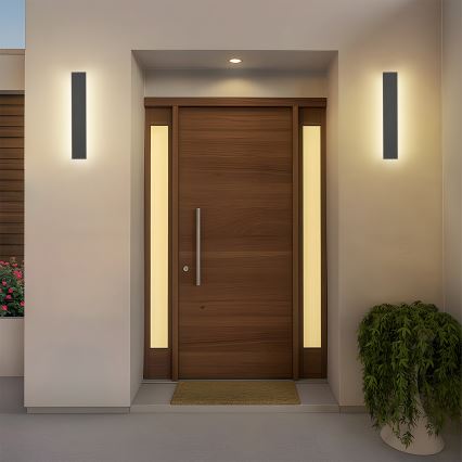 Brilagi - Applique murale d'extérieur LINEAR LED/8W/230V 4000K IP65 30 cm anthracite CRI 90