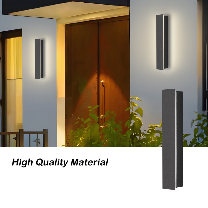 Brilagi - Applique murale d'extérieur LINEAR LED/8W/230V 4000K IP65 30 cm anthracite CRI 90