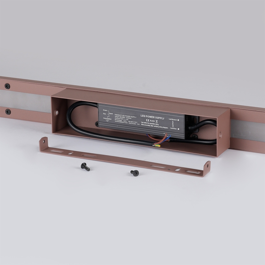 Brilagi - Applique murale d'extérieur LUNA LED/24W/230V 3000K IP65 100 cm marron IRC 90