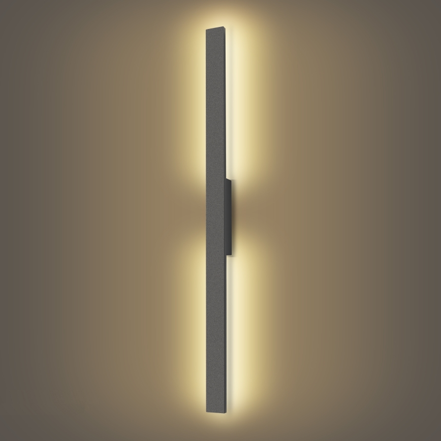 Brilagi - Applique murale extérieure LED LUNA/24W/230V 3000K IP65 100 cm anthracite IRC 90