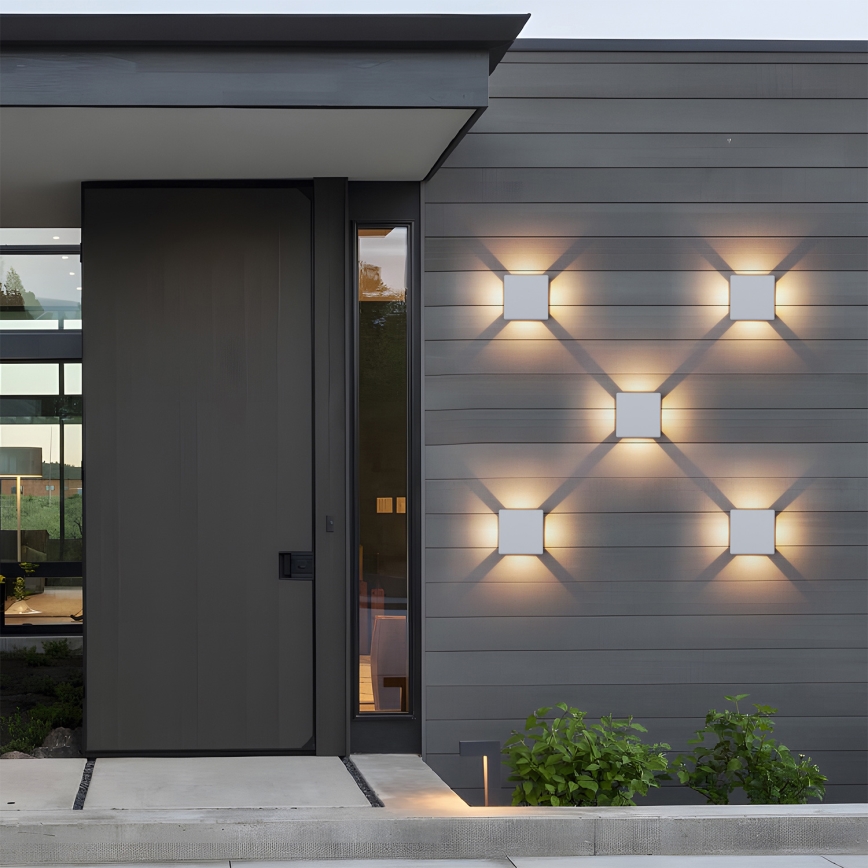 Brilagi - Applique murale extérieure LED QUADRAY LED/6W/230V blanche IP54