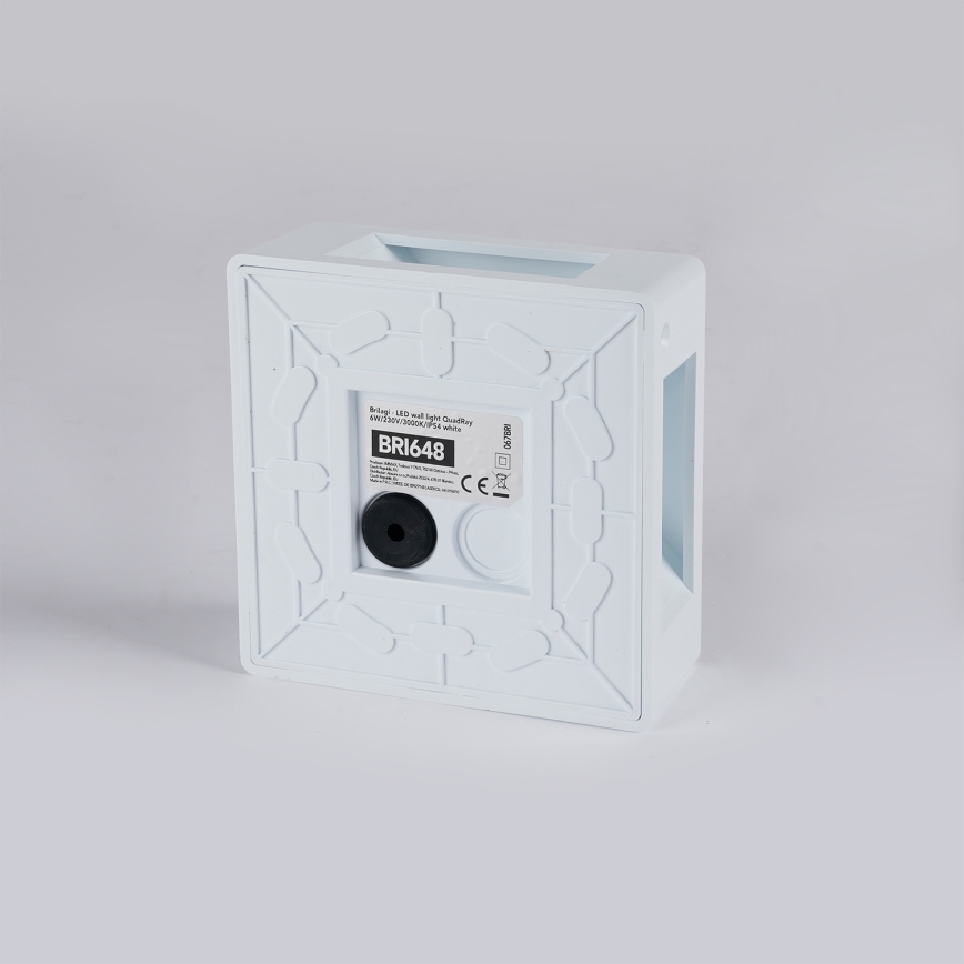 Brilagi - Applique murale extérieure LED QUADRAY LED/6W/230V blanche IP54