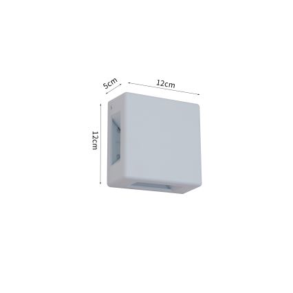 Brilagi - Applique murale extérieure LED QUADRAY LED/6W/230V blanche IP54