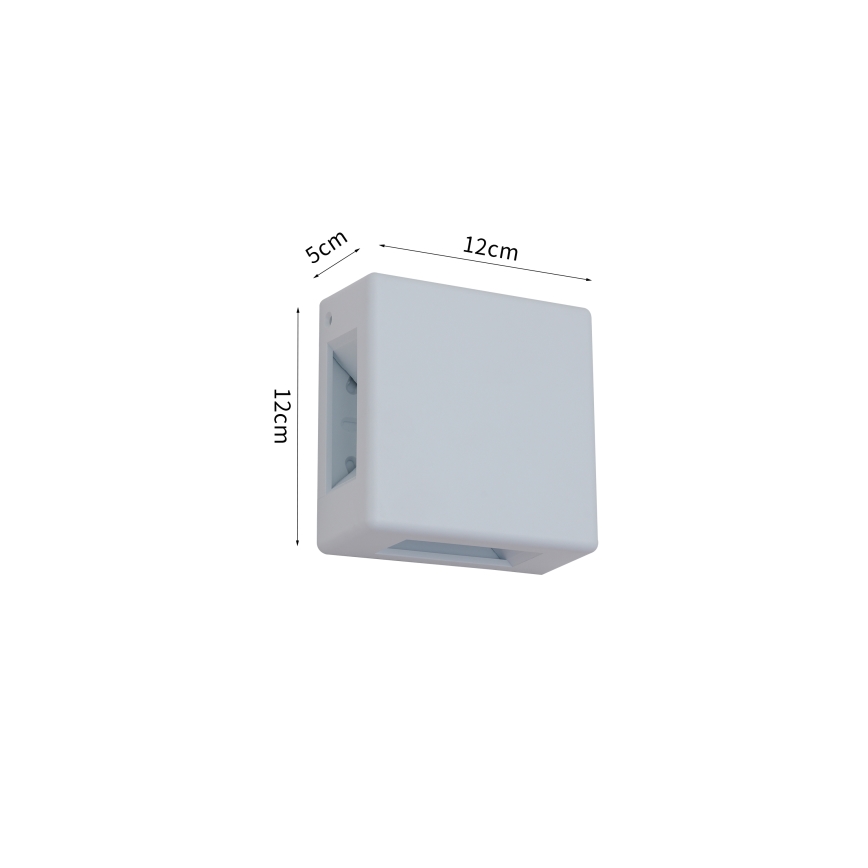 Brilagi - Applique murale extérieure LED QUADRAY LED/6W/230V blanche IP54