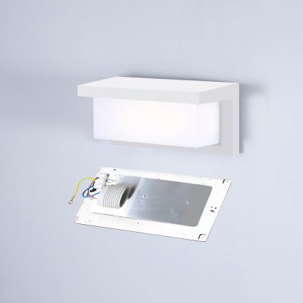 BRILAGI - Applique murale extérieure LED RGBW dimmable BRICKY 1xE27/12W/230V 2700-6500K IP54 blanche