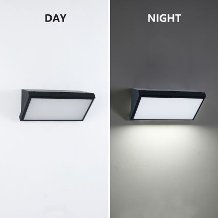 BRILAGI - Applique murale d'extérieur LED RGBW dimmable TRIANGLE 1xE27/12W/230V 2700-6500K IP65 noire
