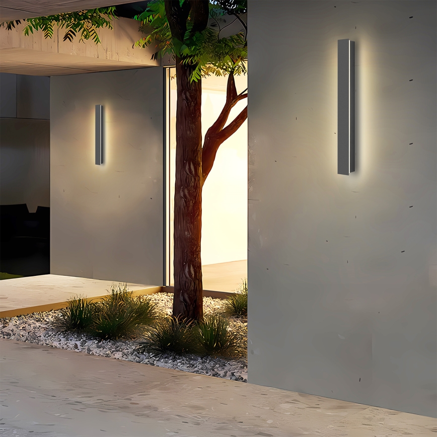 Brilagi - Applique murale d'extérieur LINEAR LED/12W/230V 4000K IP65 50 cm anthracite CRI 90