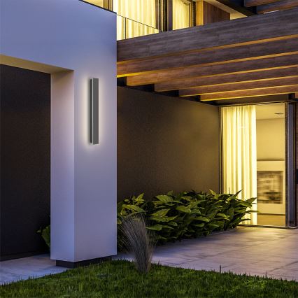 Brilagi - Applique murale d'extérieur LINEAR LED/12W/230V 4000K IP65 50 cm anthracite CRI 90