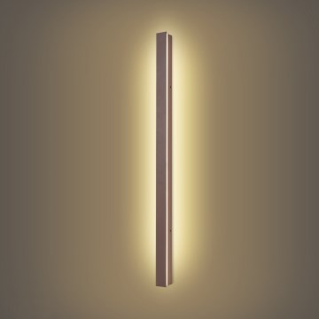 Brilagi - Applique murale extérieure LINEAR LED/22W/230V 3000K IP65 100 cm marron IRC 90