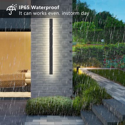 Brilagi - Applique murale d'extérieur LED LINEAR/22W/230V 3000K IP65 100 cm anthracite IRC 90