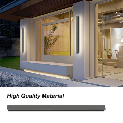 Brilagi - Applique murale d'extérieur LED LINEAR/22W/230V 3000K IP65 100 cm anthracite IRC 90