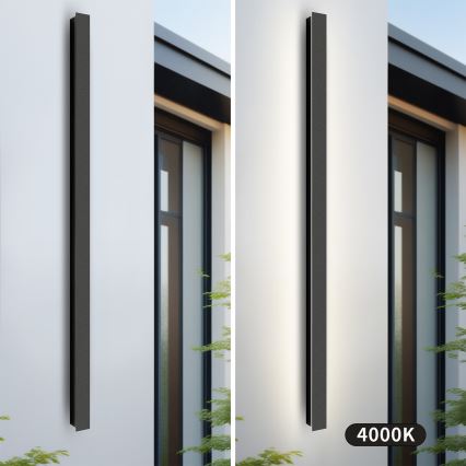 Brilagi - applique murale d'extérieur LINEAR LED/32W/230V 4000K IP65 140 cm noire CRI 90