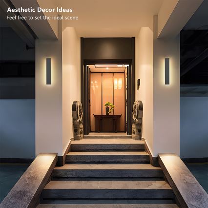 Brilagi - Applique murale extérieure LINEAR LED/8W/230V 3000K IP65 30 cm anthracite CRI 90