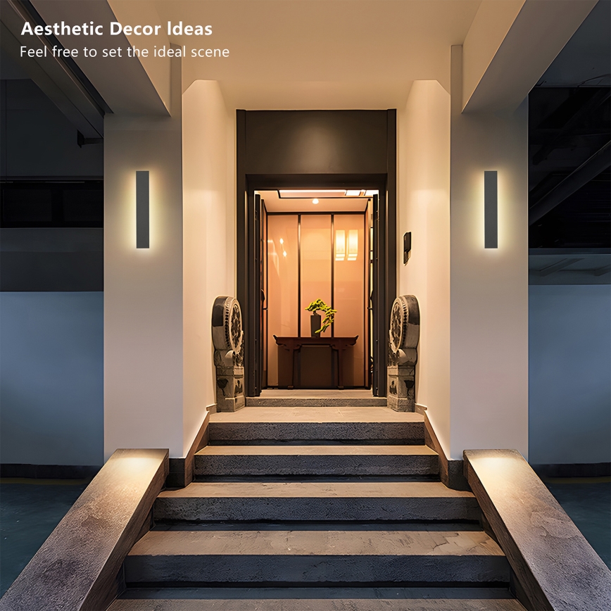 Brilagi - Applique murale extérieure LINEAR LED/8W/230V 3000K IP65 30 cm anthracite CRI 90