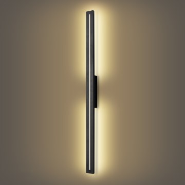 Brilagi - Applique murale extérieure LINEO LED/24W/230V 3000K IP65 100 cm noire