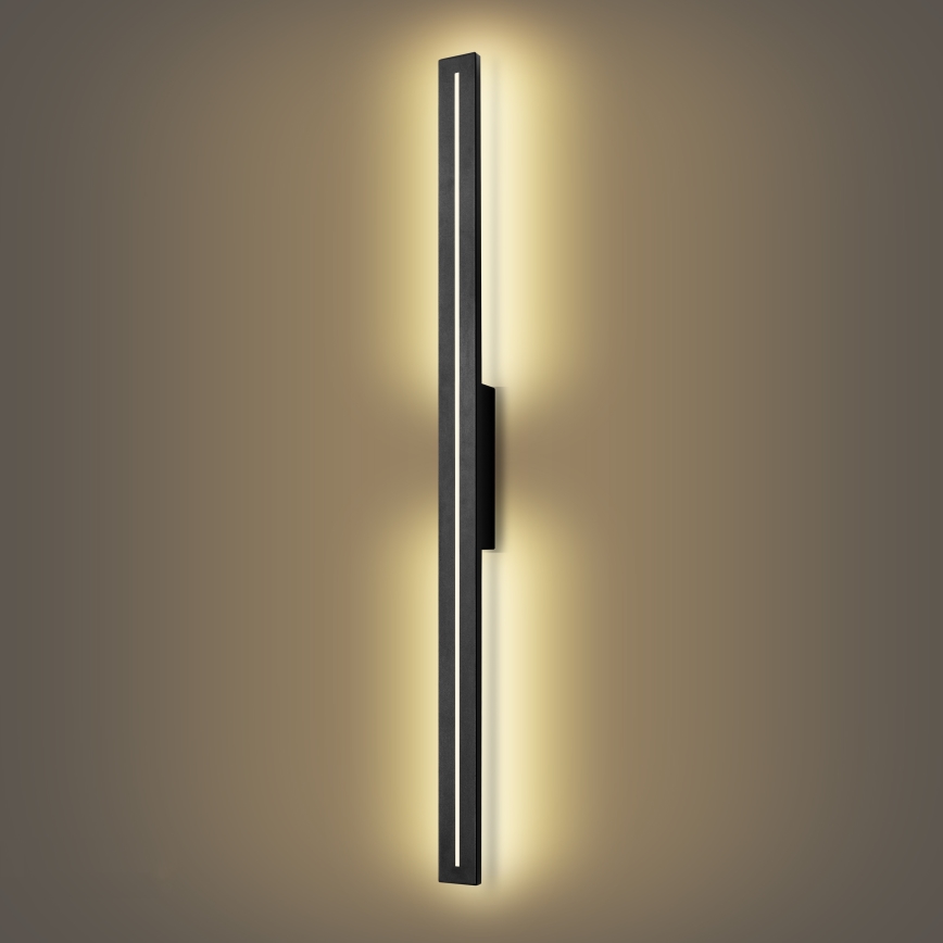 Brilagi - Applique murale extérieure LINEO LED/24W/230V 3000K IP65 100 cm noire