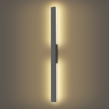 Brilagi - Applique murale extérieure LUNA LED 24W/230V 3000K IP65 100 cm anthracite
