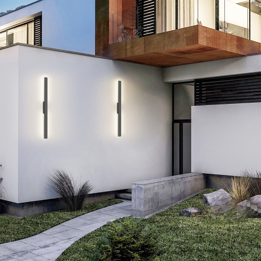 Brilagi - Applique murale extérieure LED LUNA/24W/230V 3000K IP65 100 cm anthracite IRC 90