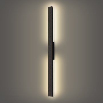 Brilagi - Applique murale extérieure LUNA LED/24W/230V 4000K IP65 100 cm noire IRC 90