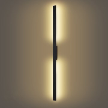 Brilagi - Applique murale extérieure LUNA LED/30W/230V 3000K IP65 150 cm noire IRC 90