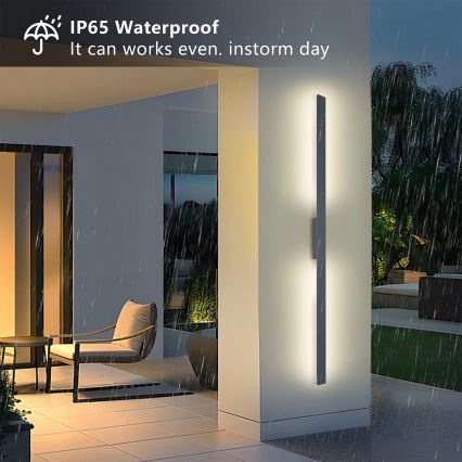 Brilagi - Applique murale d'extérieur LUNA LED/30W/230V 4000K IP65 150 cm anthracite CRI 90