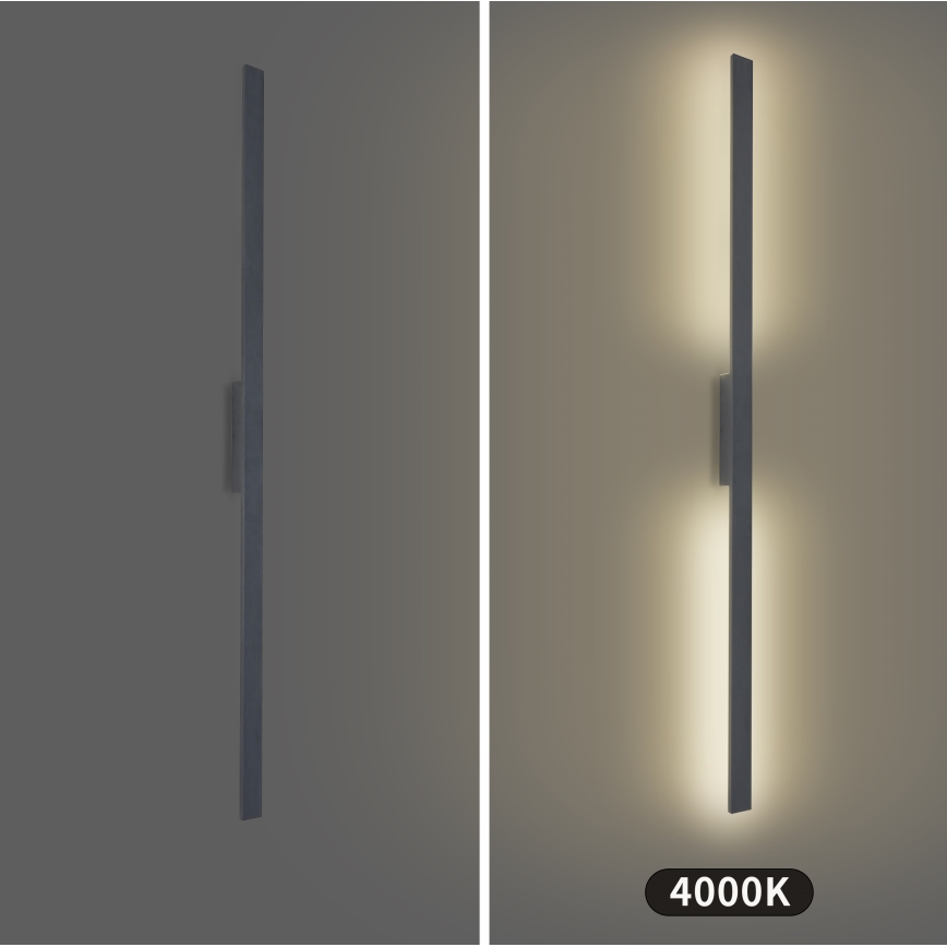 Brilagi - Applique murale d'extérieur LUNA LED/30W/230V 4000K IP65 150 cm anthracite CRI 90