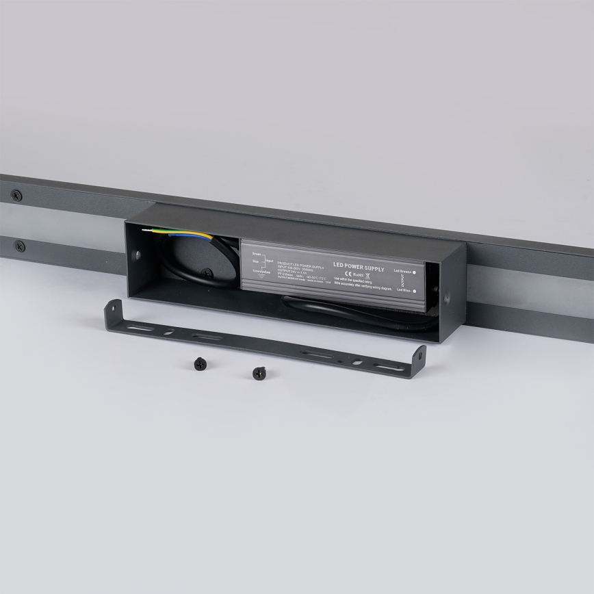 Brilagi - Applique murale d'extérieur LUNA LED/30W/230V 4000K IP65 150 cm anthracite CRI 90