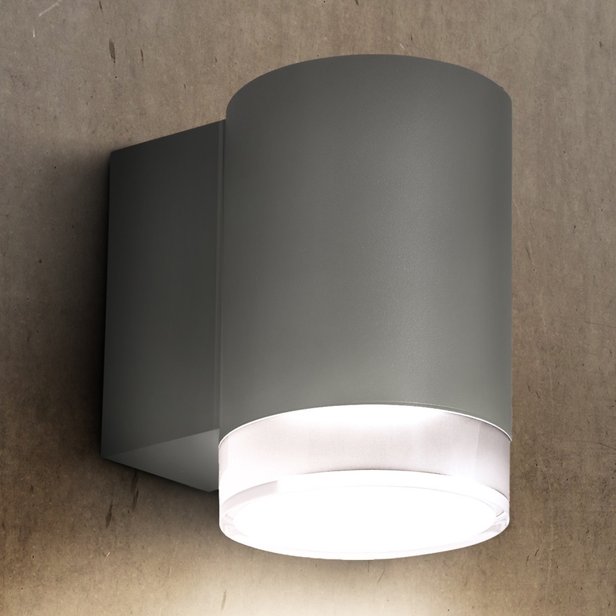 Brilagi - Applique murale extérieure MATERA 1xGU10/30W/230V gris IP54