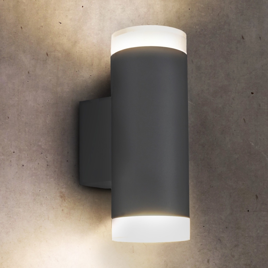 Brilagi - Applique murale extérieure MATERA 2xGU10/30W/230V anthracite IP54