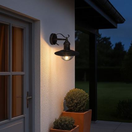 Brilagi - Applique murale extérieure MOLDE 1xE27/60W/230V IP44 bronze/patiné