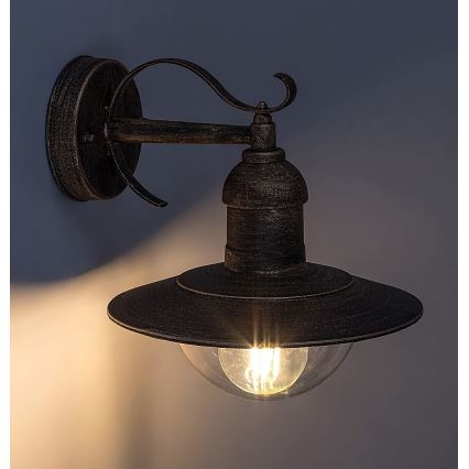 Brilagi - Applique murale extérieure MOLDE 1xE27/60W/230V IP44 bronze/patiné