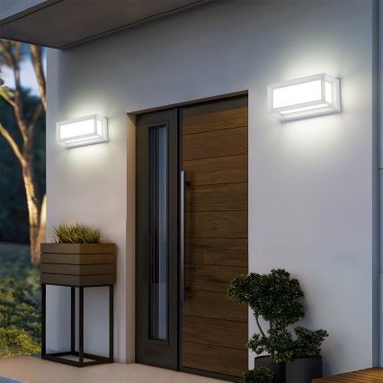Brilagi - Applique murale d'extérieur LED PARKER/12W/230V 3000/4500/6000K blanche IP44