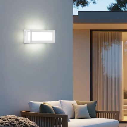 Brilagi - Applique murale d'extérieur LED PARKER/12W/230V 3000/4500/6000K blanche IP44