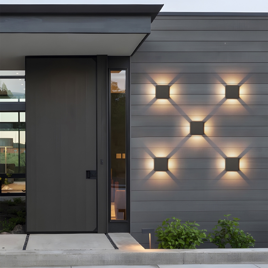 Brilagi - Applique murale extérieure QUADRAY LED/6W/230V anthracite IP54