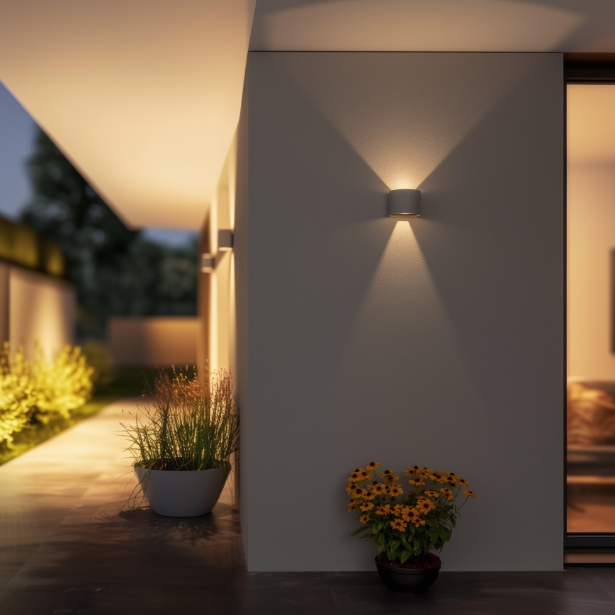 Brilagi - Applique murale extérieure RONDO LED/6W/230V gris IP54