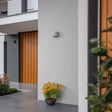 Brilagi - Applique murale extérieure RONDO LED/6W/230V gris IP54