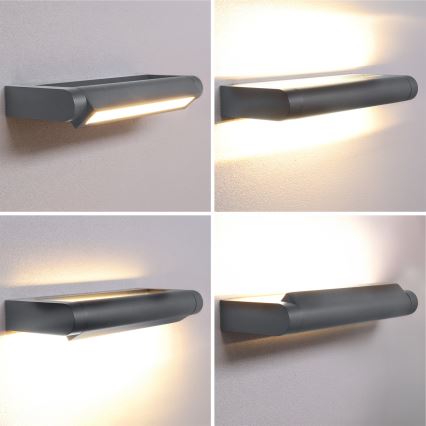 Brilagi - Applique murale extérieure LED SALERNO LED/12W/230V 35,5 cm anthracite IP65