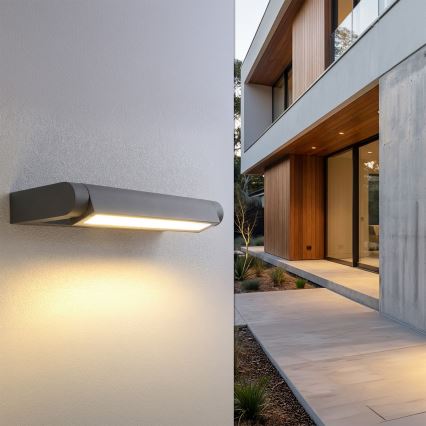 Brilagi - Applique murale extérieure LED SALERNO LED/12W/230V 35,5 cm anthracite IP65