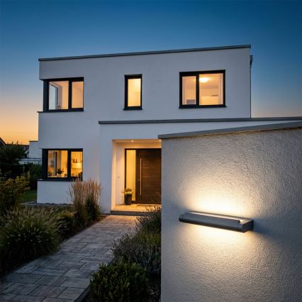 Brilagi - Applique murale extérieure LED SALERNO LED/12W/230V 35,5 cm anthracite IP65