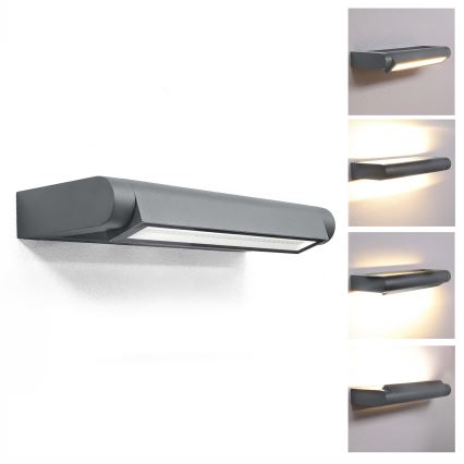 Brilagi - Applique murale extérieure LED SALERNO LED/12W/230V 35,5 cm anthracite IP65